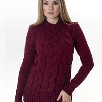 Женский свитер Irvik М302B  бордовый