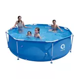 Великий каркасний басейн для дачі та дому для всієї родини 305 х 76 см 19 в 1 Синій