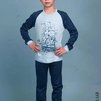 ПІжама для хлопчика довгий рукав з корбалем (ELLEN)