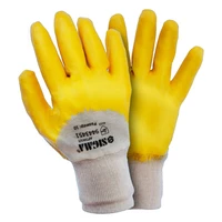 Перчатки трикотажные с нитриловым покрытием (желтые) SIGMA (9443441)