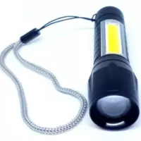 Аккумуляторный светодиодный фонарь  ручной на аккумуляторах с COB USB