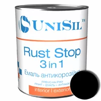 Эмаль антикоррозийная Rust Stop 3 in 1, Чёрная, 0.75л