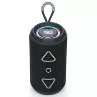 Bluetooth-колонка TG656 з RGB ПІДСВІЧУВАННЯМ, speakerphone, радіо, black