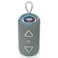 Bluetooth-колонка TG656 з RGB ПІДСВІЧУВАННЯМ, speakerphone, радіо, grey