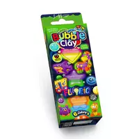 Повітряний пластилін "Bubble Clau Fluoric" BBC-FL-6-01U,02U УКР. (30) "Danko toys", 6 кольорів
