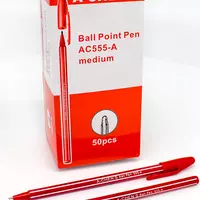 Ручка кулькова  АН555, червона, А-CHEN'S