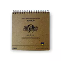 Альбом для скетчинга и рисования крафт квадрат 225 г/м2 50 листов скетчбук Art Planet