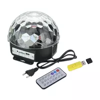 MP3 Диско-шар проектор LED Crystal Magic Ball Light  колонка БЕЗ БЛЮТУЗ