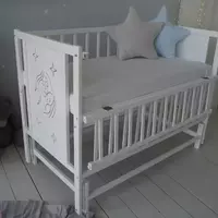 Ліжко дитяче Baby Comfort Матуся з маятником біла