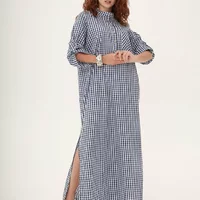 Класична пряма сукня з бавовняної тканини 270342, 64/66 (270342s6466)