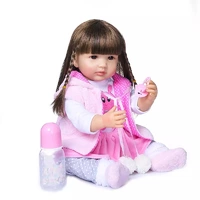 Силиконовая Коллекционная Кукла Реборн Reborn Девочка Милана ( Виниловая Кукла ) Высота 55 См