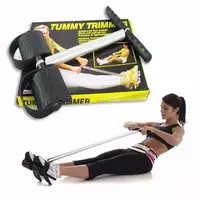 Домашний тренажер - эспандер с пружиной для мышц груди, пресса, рук и ног Tummy Trimmer Фитнес упражнения дома