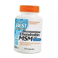 Глюкозамин Хондроитин МСМ, Glucosamine Chondroitin with OptiMSM, Doctor's Best  240капс (03327001)