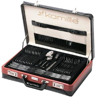 Набор столовых приборов Kamille 72 предмета из нержавеющей стали в кейсе KM-5215A