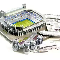 Стадион Реал Мадрид. Огромные 3D пазлы "Santiago Bernabéu"  Трехмерный конструктор-головоломка.