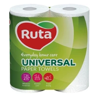 Полотенца бумажные Ruta universal 2-слойные 2шт (4820023740730) (4820023740730)