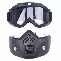 Мотоциклетна маска окуляри RESTEQ, лижна маска для катання на велосипеді або квадроциклі (прозора)