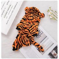 Костюм тигра для тварин (розмір L) RESTEQ. Тигровий костюм для собаки. Костюм для кішки. Флісовий костюм для тварин