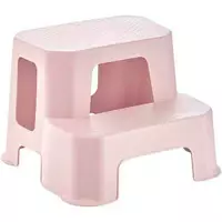 Табурет-драбина з пластику малий-рожевий 395*384*283 мм HERCULES TWO STEP SMALL STOO