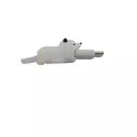 Защитный чехол для кабеля USB с изображением животных, мультяшная фигурка животного, защита кабеля зарядного устройства, защитный рукав для кабеля Медведь