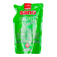 Средство для мытья стекол Sano Clear Green 750 мл (запасной блок) (7290102990573)